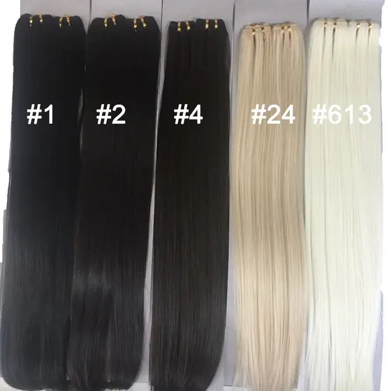 Kit 3 PCS/ Cabelo Orgânico Similar Humano Liso 70 Cm 100g Tecido 2telas/pacote
