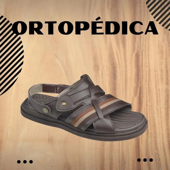 Sandalia Ortopédica Adulto Conforte Casual