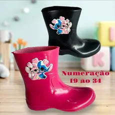 Galocha Infantil Feminina 19 AO 34 Bota Impermeavel Bota Galocha ante derrapante confortável e leve