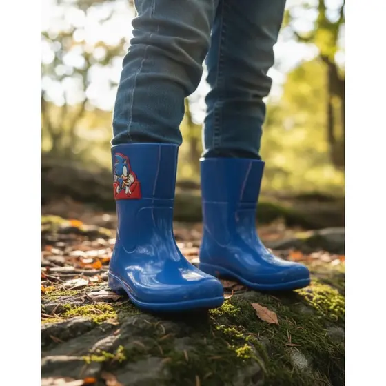 Bota Galocha Menino Impermeável Bota Infantil Menino Bota Texana Infantil confortável ante derrapante