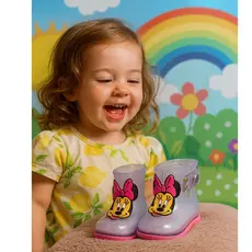 Bota Galocha Impermeavel Bota para Criança Bebê Bota Feminina de plastico Bota de borracha 19-24