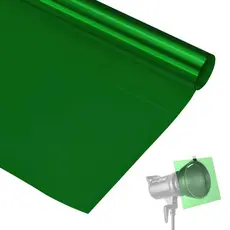 Filtro Gelatina para Iluminação e Estúdio - Verde Escuro #607 (100cm)