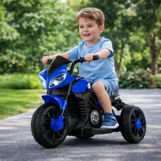 🏍️Mini Moto Elétrica Triciclo de Passeio Infantil 6V com Luzes e Pedal Elétrico ATE 30 KG