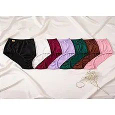 Kit 5 Calcinha Tangão Calçola Senhora Plus Size Microfibra Confortavel Ref 601