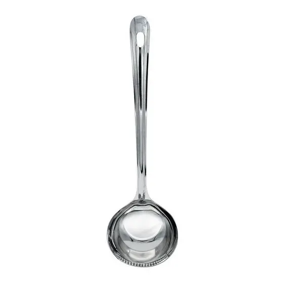 Concha De Feijão Prata Em Aço Inox 31 Cm