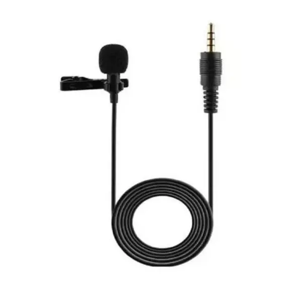 "Microfone Lapela JH-043 3.5mm Perfeito para Aulas, Gravações de Alta Qualidade, Streaming e Conteúdo para Redes Sociais