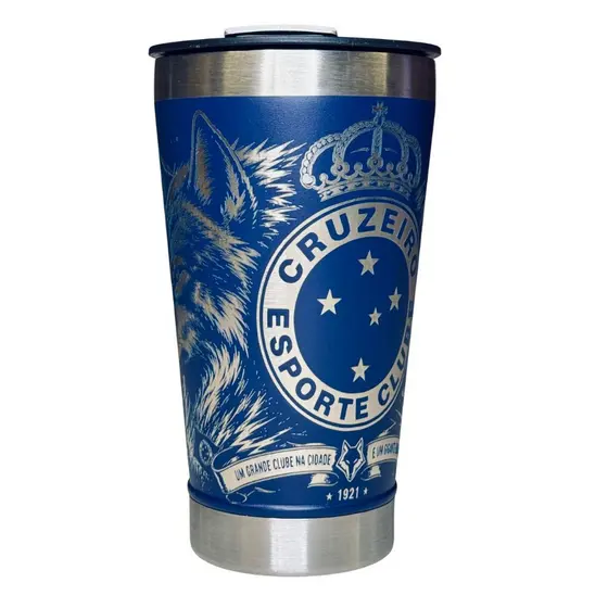 Copo Térmico 473Ml Personalizado Gravação a Laser CRUZEIRO 2 Presente Ideal Torcedor