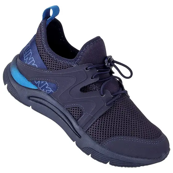 Tenis Infantil Menino Esportivo Escolar Calce Fácil New Sport  KLIN Original- Marinho