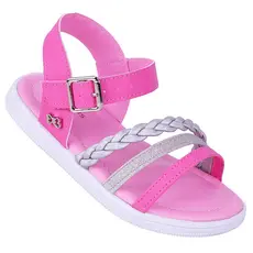 Sandália Infantil Feminino WorldColors Belinha - Azaleia/Prata