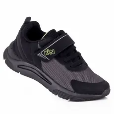 Tênis Infantil Menino Casual Escolar Esportivo Calce Fácil Super Confortável New Sport KLIN - Preto