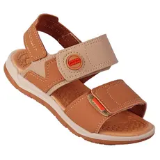 Sandália Papete Infantil Menino Casual Escolar KLIN Original  Super Confortável Leve    - Caramelo