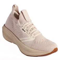 Tênis Feminino Esportivo Actvitta Slip On Knit Super Leve  Caminhada e Treinos - Off White