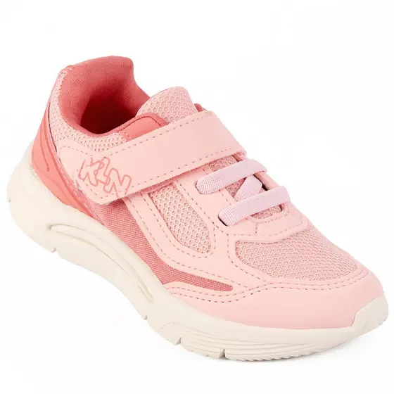 Tênis Infantil Menina Klin Original New Sport Rosa com Velcro e Elástico Anatômico