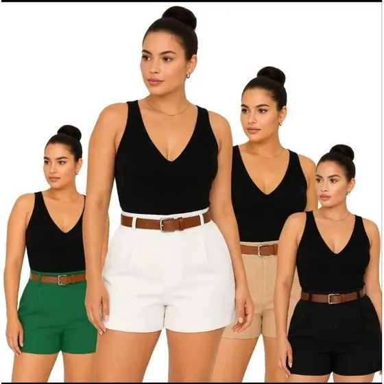 Short Alfaiataria Feminino com Cinto Incluso