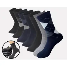 12 Pares Meia Social Masculina Cano Longo Grossa Conforto