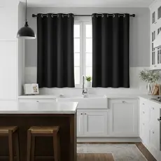 Cortina Cozinha Blackout - 2,20x1,30 Corta Luz 100% Blackout Super Promoção