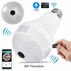 Lâmpada Sensor De Presença Alarme P/garagem Grava Panorâmica