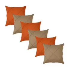 Kit 6 Capas de Almofadas Suede Drapeada Premium