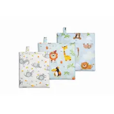 Kit 3 Naninhas Com Prendedor de Chupeta 100% Algodão