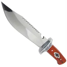 Faca Detalhada Churrasco Modelo Luxo Fulltang Inox HZ-06-1049