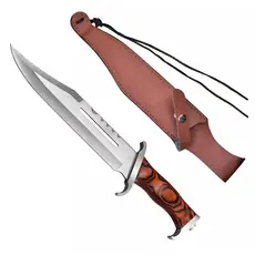 Faca Churrasco Modelo FACA RAMBO III/Rambo 3 Luxo Fulltang Inox HZ-06-0791
