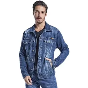 Jaqueta Masculina Jeans Basica  Jaqueta Tradicional