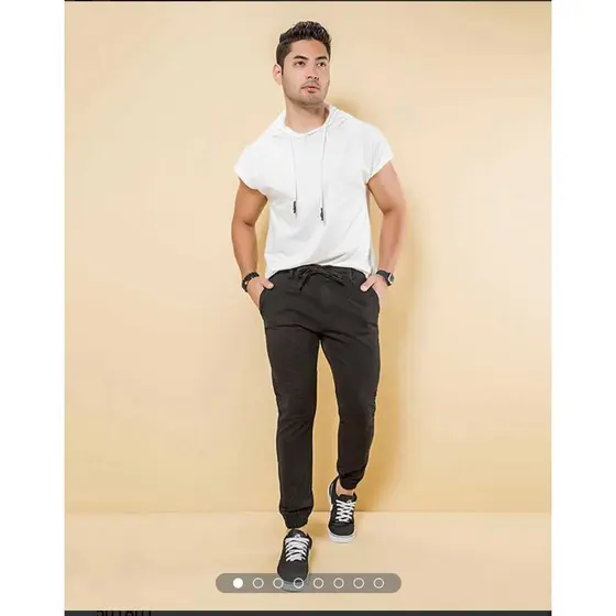 Calça Masculina Jogger Elástico Cintura Perna