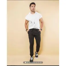 Calça Masculina Jogger Elástico Cintura Perna