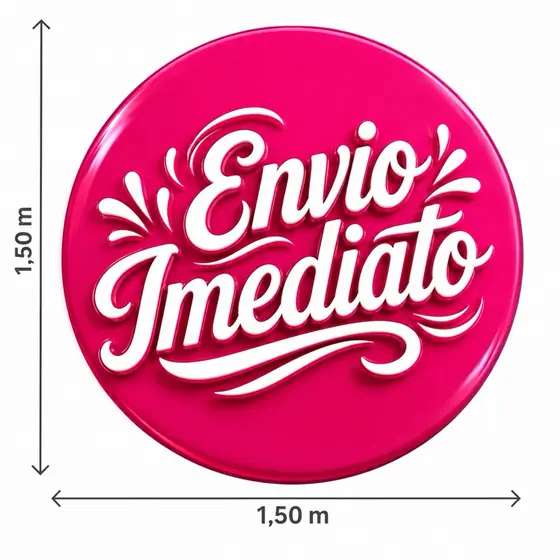 Painel Redondo em Tecido Sublimado 1,50m X 1,50m Personalizado SUA ARTE