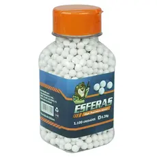 Bolinha De Airsoft 0.20g Bbs Leão 1100 Unidades Esferas 6mm