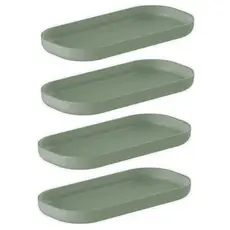 Porta Sabonete De Bancada OU Banheiro Bandeja Verde Salvia kit c/4 Unidades