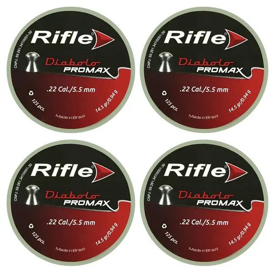 4un Chumbinho 5.5mm Rifle Diabolo Promax - 125un