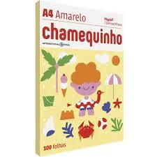 Chamequinho Papel A4, 75 g, 100 Folhas, Amarelo