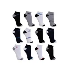 Kit 12 Pares Meias Masculina Preto Cano Médio Soquete Estampadas 40 Ao 46 Pronta Entrega