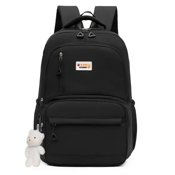 Mochila Escolar Com Estojo De Grande Capacidade Para Estudante Feminina Nylon Impermeavel 25508