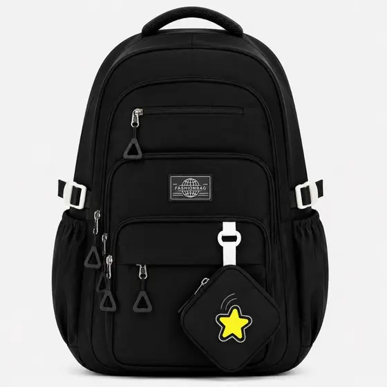 Mochila Feminina com Bolsinha Estrela Grande Espaço Resistente para Escola Trabalho Viagem Compatível com Notebook