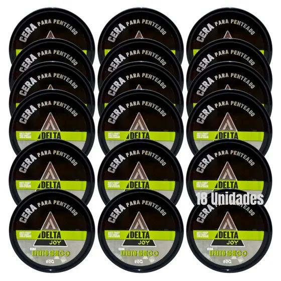 Pomada Cera Modeladora Efeito Seco 80g Delta Joy Cabelo Masculino