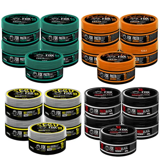 Pasta Modeladora Fox For Men 80g Caixa Com 20 Unidades