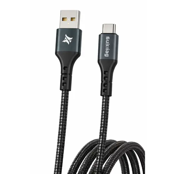 Cabo Carregador Turbo Micro Usb Tipo C 2 Metros 6A Original Peining Cabo Reforçado