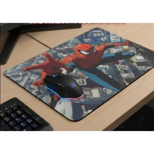 Mousepad Personalizado Homem Aranha Emborrachado Antiderrapante Ideal para PC e Notebook 24x20cm