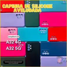 Case Capa Capinha Compatível Com Samsung Galaxy A32 4G A32 5G Aveludada Protetora