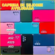Case Capa Capinha Compatível com Samsung Galaxy A51 A52 A52s A53 Aveludada Protetora