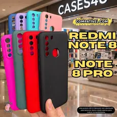 Case Capa Capinha Compatível Com Redmi Note 8 Note 8 Pro Aveludada Protetora