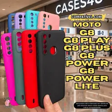 Case Capa Capinha Compatível Com Moto G8 G8 Play G8 Plus G8 Power G8 Power Lite Aveludada Protetora