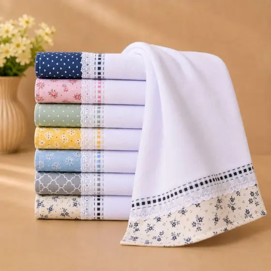 Pano De Prato Pé de Galinha Bordado Ingles  Kit 10 E 5 peças