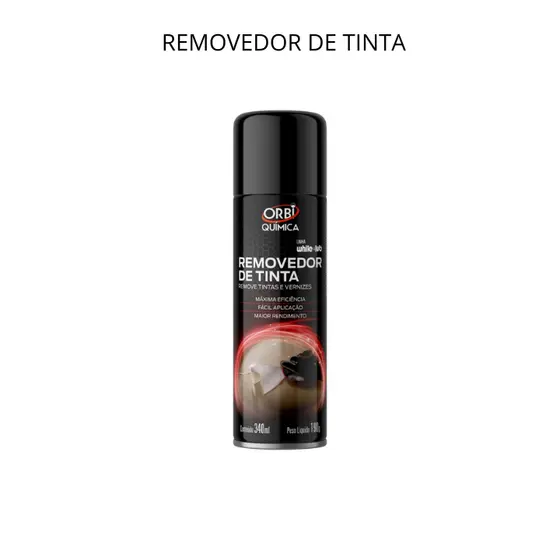 Spray Removedor De Tinta E Verniz Orbi 340ml removedor de tinta, removedor de verniz