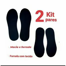 KIT PALMILHA MACIA EM EVA 4 MM MACIA, PARA TÊNIS, SAPATO,BOTA,CHUTEIRA