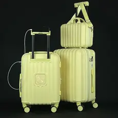 2 Malas Viagem + Frasqueira Nuvem | Mala de Bordo | Despacho | Cadeado | Entrada Usb-C|