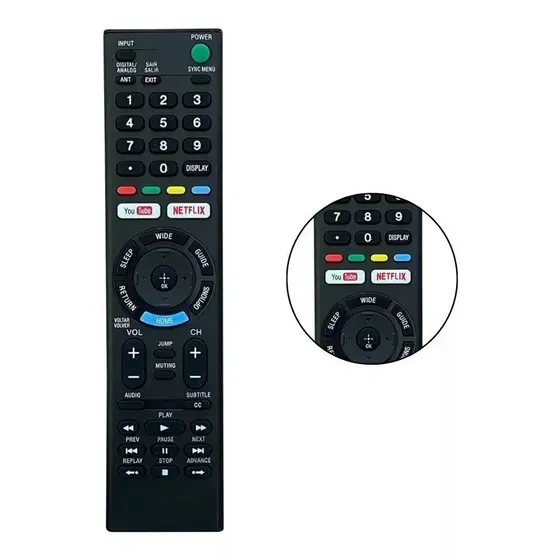 Controle Remoto Tv Sony Smart Netflix/Youtube  FBG-9021/SKY-9010/ LE-7041-MP
