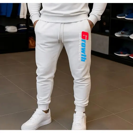 CALÇA MOLETOM ADULTO UNISSEX ESTILO JOGGER FORRADA 100% ALGODÃO ESPORTIVA TREINO CORRIDA ACADEMIA